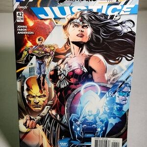 DC Comics Justice League Issue #42 with Red and Blue Cover